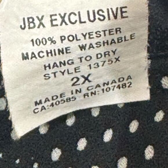 JBX Exclusive Plus Size 2X Black Geometric Dot Mesh Slip Skirt Y2K Sheer Midi - Picture 6 of 6